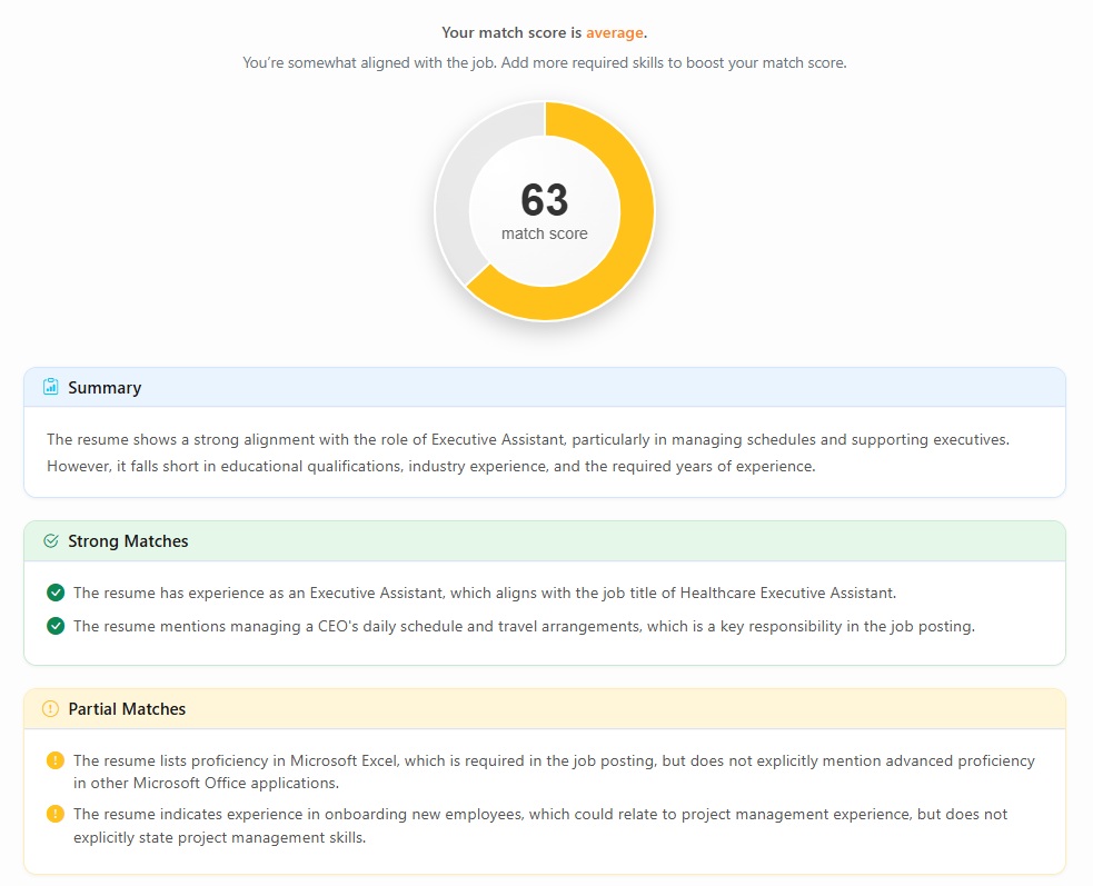 AI Job Matching Analyzer