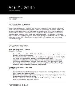 dark header resume template